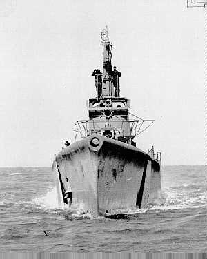 Bow shot of USS GUNNEL _ May 1945