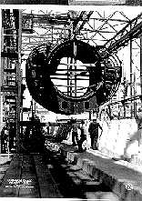 Keel of USS Gunnel being laid