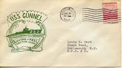 Keel laying cover - July 21, 1941