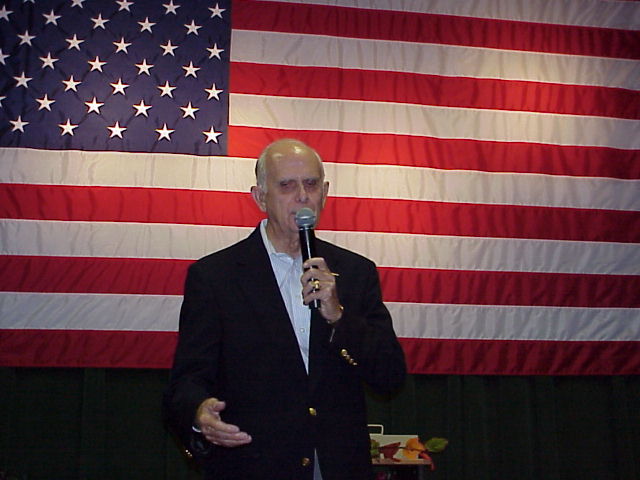 Admiral Vasey addresses the crew