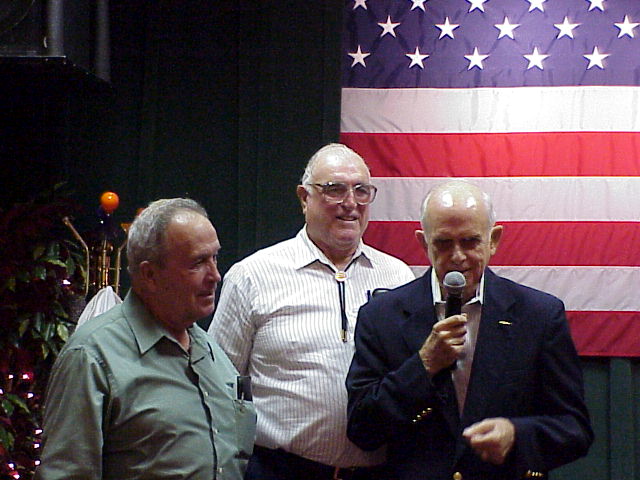 Larry DeSousa, Frank Cunha and Admiral Vasey
