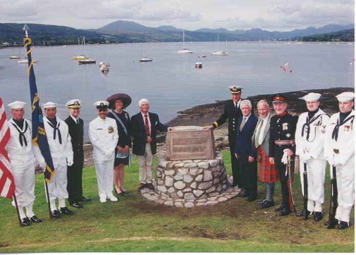 Memorial at Navy Base Two, Roseneath Scotland